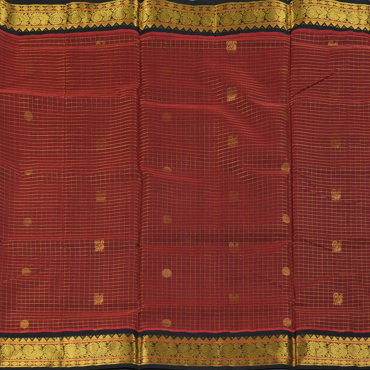 Hayagrivas Maroon Pure Silk Cotton Saree SSCBF16D11-6