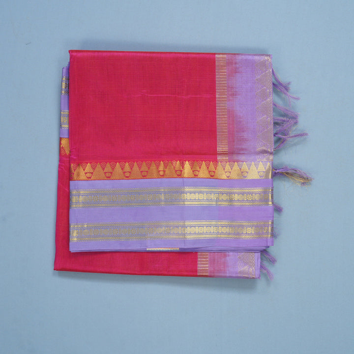 Hayagrivas Rani Pink Pure Silk Cotton Saree SSCBF16D12-4