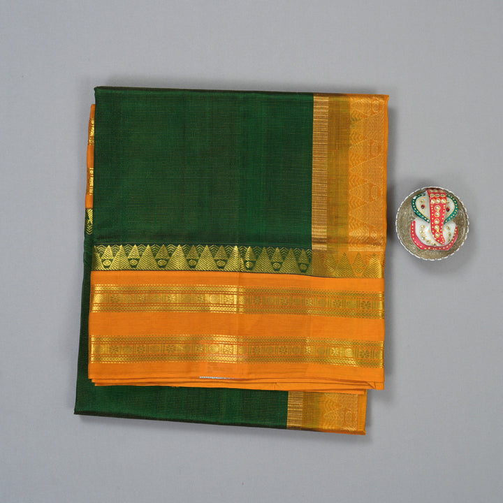 Hayagrivas Bottle Green Pure Silk Cotton Saree SSCBF16D12-5