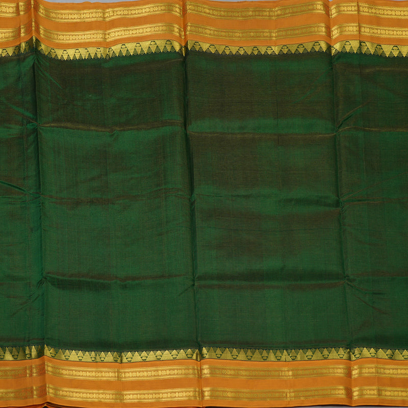 Hayagrivas Bottle Green Pure Silk Cotton Saree SSCBF16D12-5