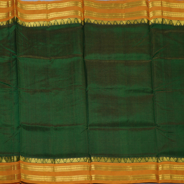 Hayagrivas Bottle Green Pure Silk Cotton Saree SSCBF16D12-5