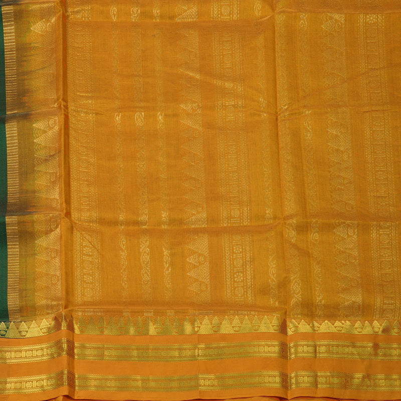 Hayagrivas Bottle Green Pure Silk Cotton Saree SSCBF16D12-5