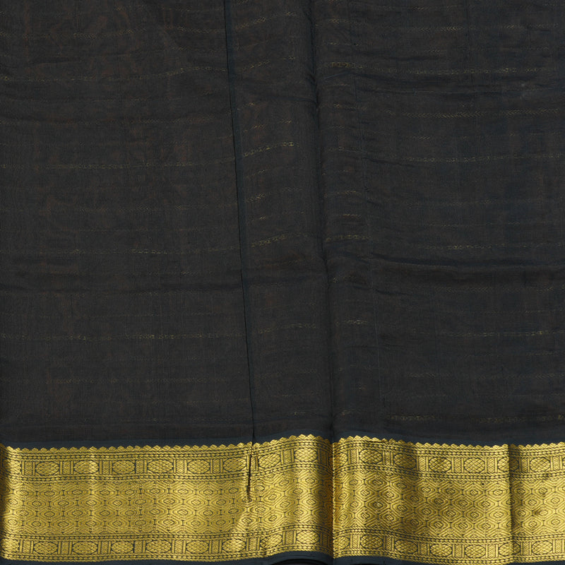 Hayagrivas Bronze Brown Pure Silk Cotton Saree SSCBF16D13-1