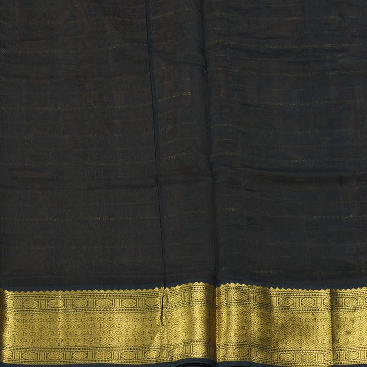 Hayagrivas Bronze Brown Pure Silk Cotton Saree SSCBF16D13-1