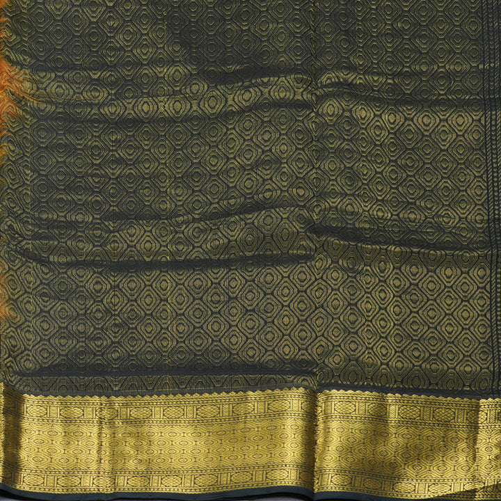 Hayagrivas Bronze Brown Pure Silk Cotton Saree SSCBF16D13-1