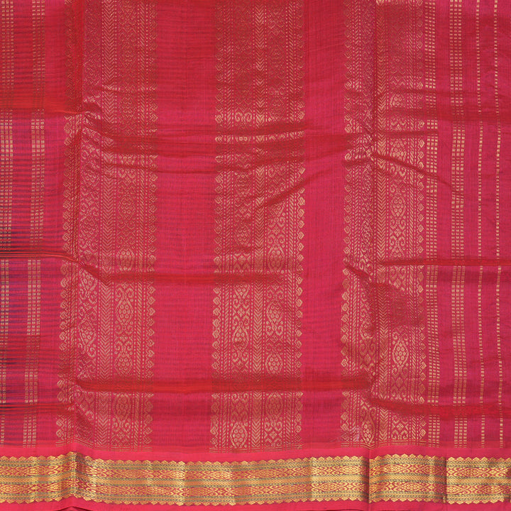 Hayagrivas Ivory & Grey Stripes Pure Silk Cotton Saree SSCBF16D13-3