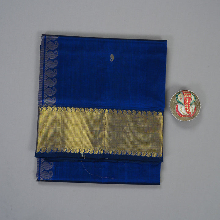 Hayagrivas Royal Blue Pure Silk Cotton Saree SSCBF16D14-5