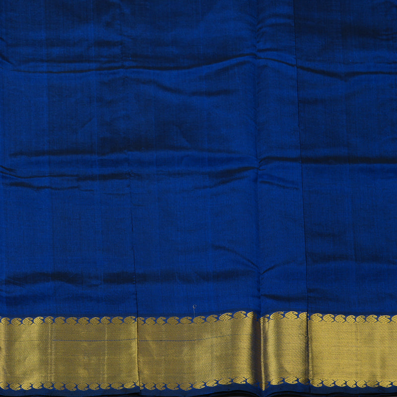 Hayagrivas Royal Blue Pure Silk Cotton Saree SSCBF16D14-5