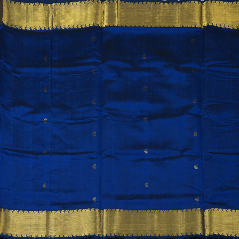 Hayagrivas Royal Blue Pure Silk Cotton Saree SSCBF16D14-5