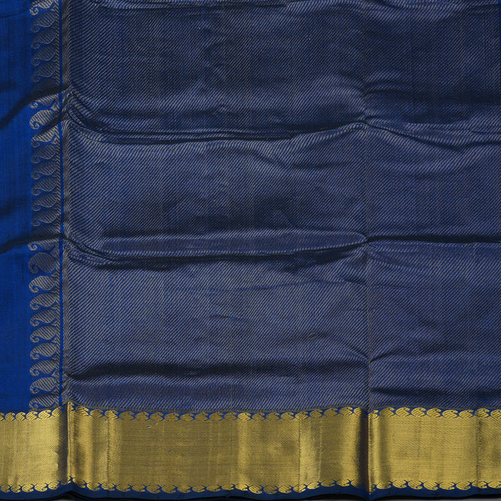 Hayagrivas Royal Blue Pure Silk Cotton Saree SSCBF16D14-5