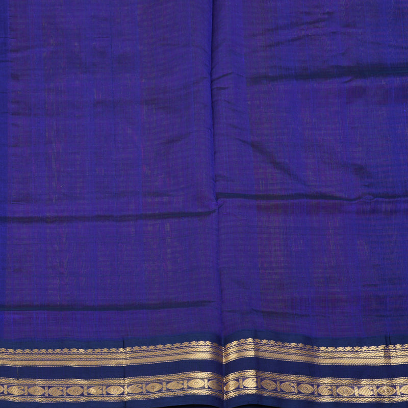 Hayagrivas Yellow & Orange Checks Pure Silk Cotton Saree SSCBF16D15-3
