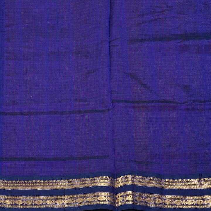Hayagrivas Yellow & Orange Checks Pure Silk Cotton Saree SSCBF16D15-3