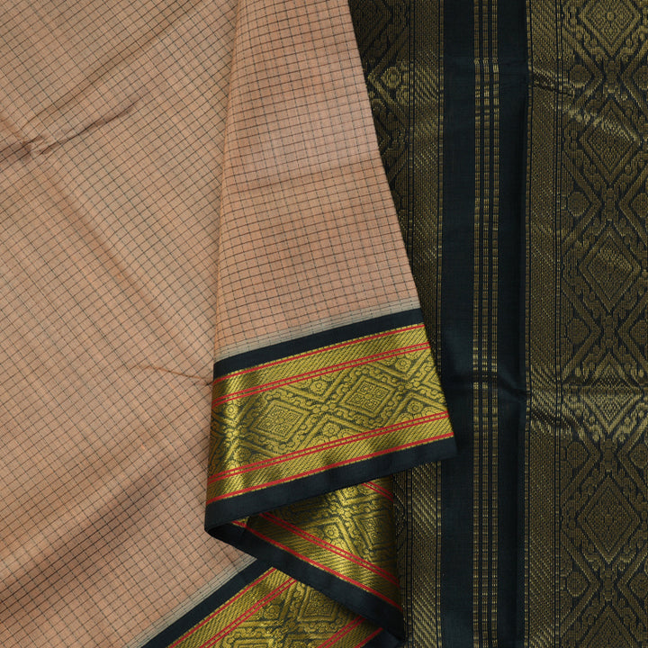 Hayagrivas Sandal Pure Silk Cotton Saree SSCBF16D2-1