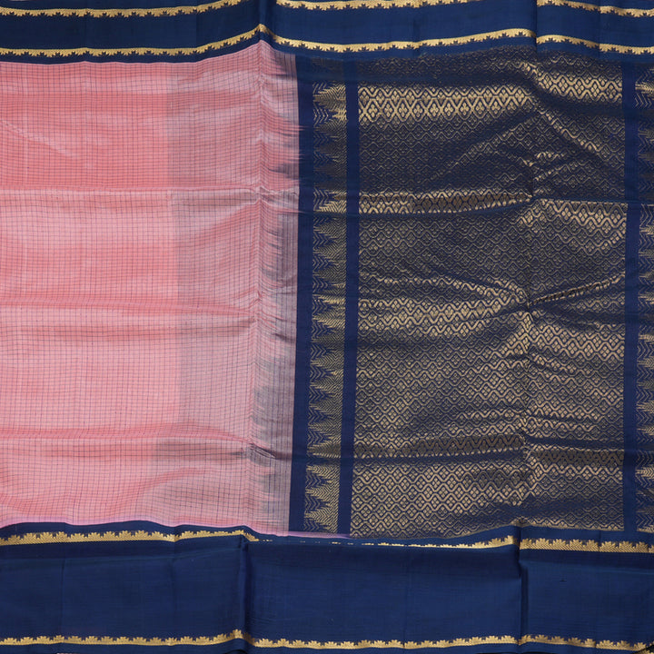 Hayagrivas Lotus Pink Pure Silk Cotton Saree SSCBF16D2-12