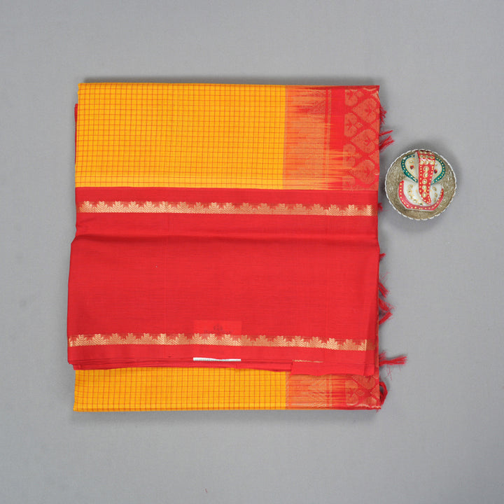 Hayagrivas Mango Yellow Pure Silk Cotton Saree SSCBF16D2-14