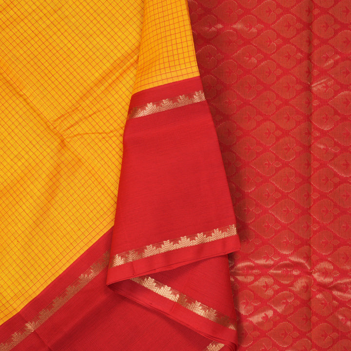Hayagrivas Mango Yellow Pure Silk Cotton Saree SSCBF16D2-14
