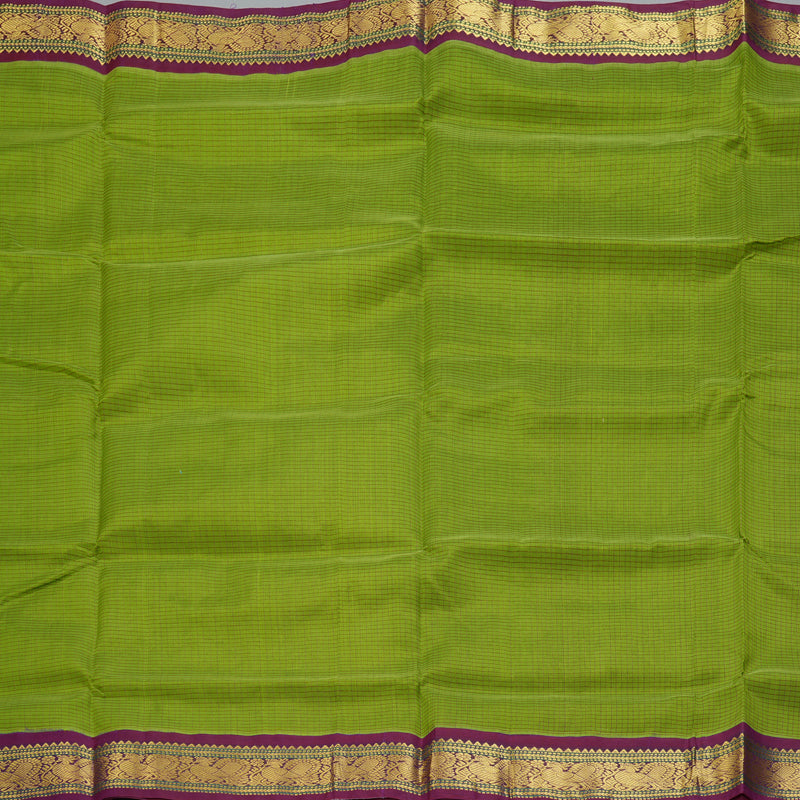 Hayagrivas Parrot Green Pure Silk Cotton Saree SSCBF16D2-19
