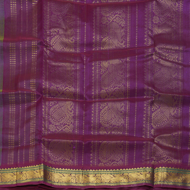 Hayagrivas Parrot Green Pure Silk Cotton Saree SSCBF16D2-19