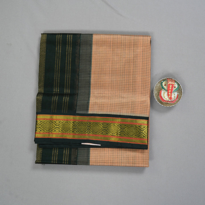 Hayagrivas Beige Pure Silk Cotton Saree SSCBF16D2-3
