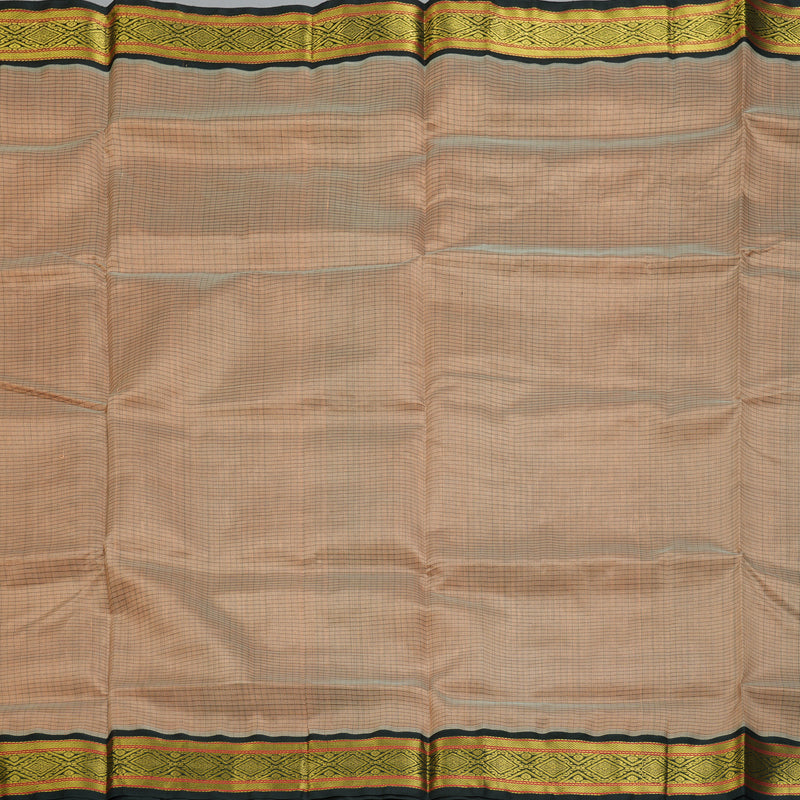 Hayagrivas Beige Pure Silk Cotton Saree SSCBF16D2-3