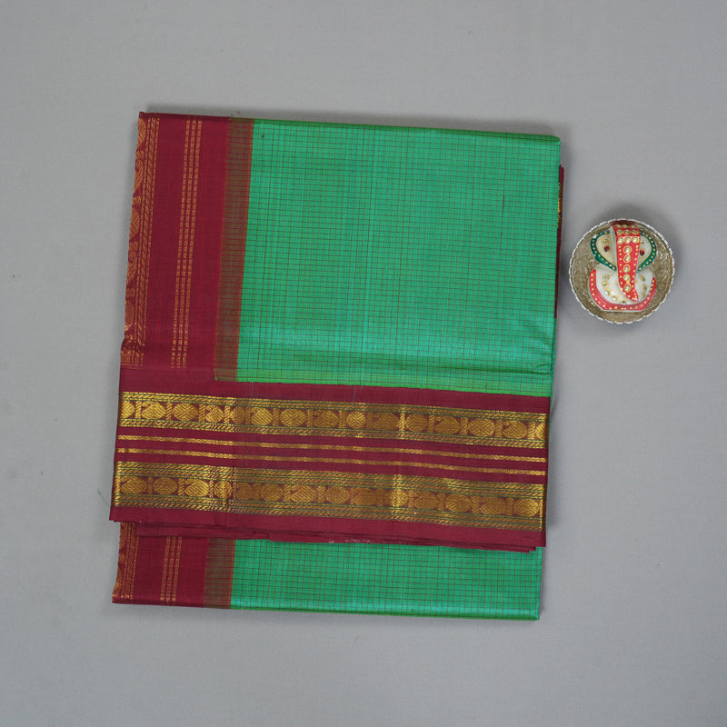 Hayagrivas Aqua Green Pure Silk Cotton Saree SSCBF16D2-6