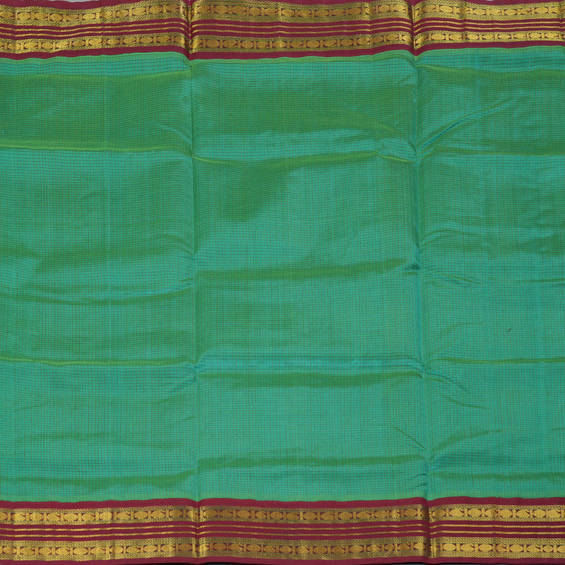 Hayagrivas Aqua Green Pure Silk Cotton Saree SSCBF16D2-6