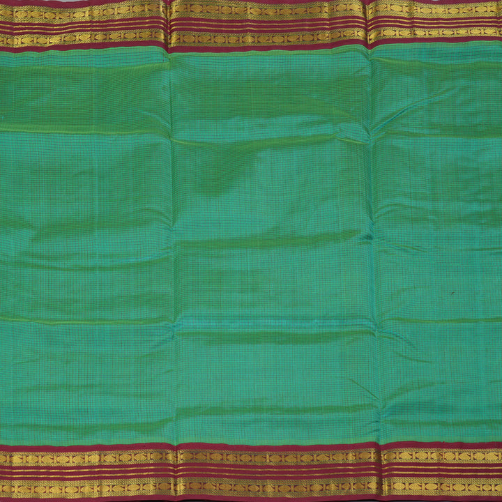 Hayagrivas Aqua Green Pure Silk Cotton Saree SSCBF16D2-6