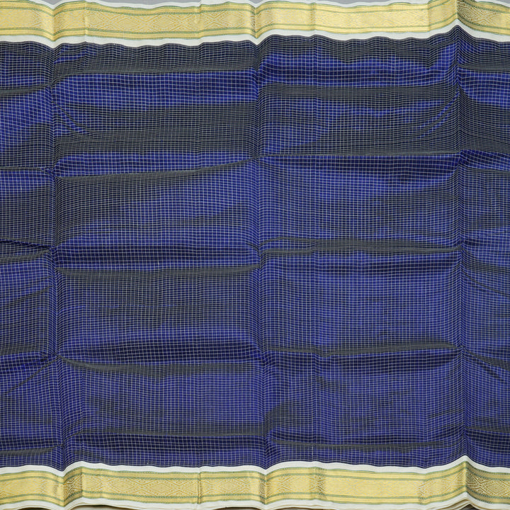 Hayagrivas Royal Blue Pure Silk Cotton Saree SSCBF16D2-7