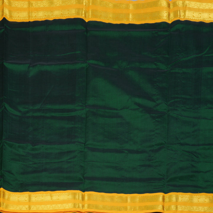 Hayagrivas Bottle Green Pure Silk Cotton Saree SSCBF16D3-12