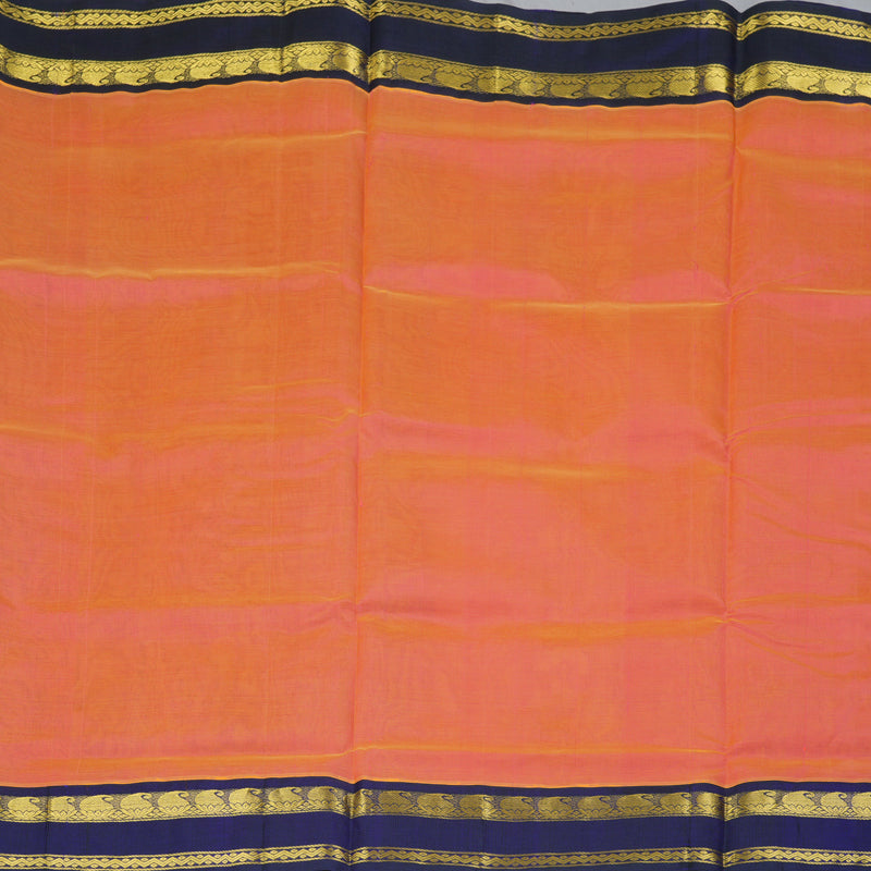 Hayagrivas Orange Pure Silk Cotton Saree SSCBF16D3-2