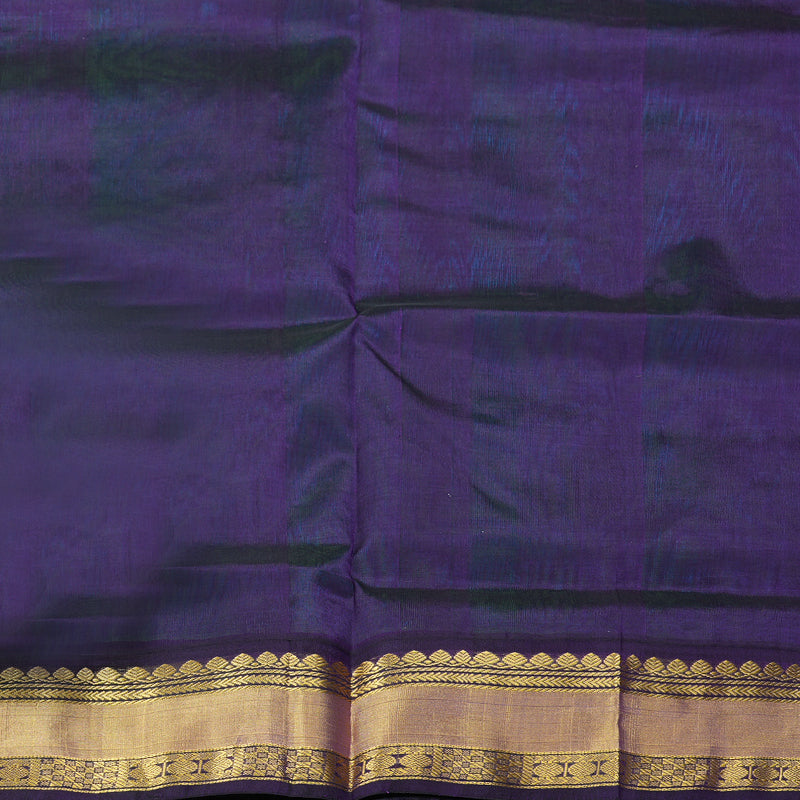 Hayagrivas Blue-Green Pure Silk Cotton Saree SSCBF16D4-12