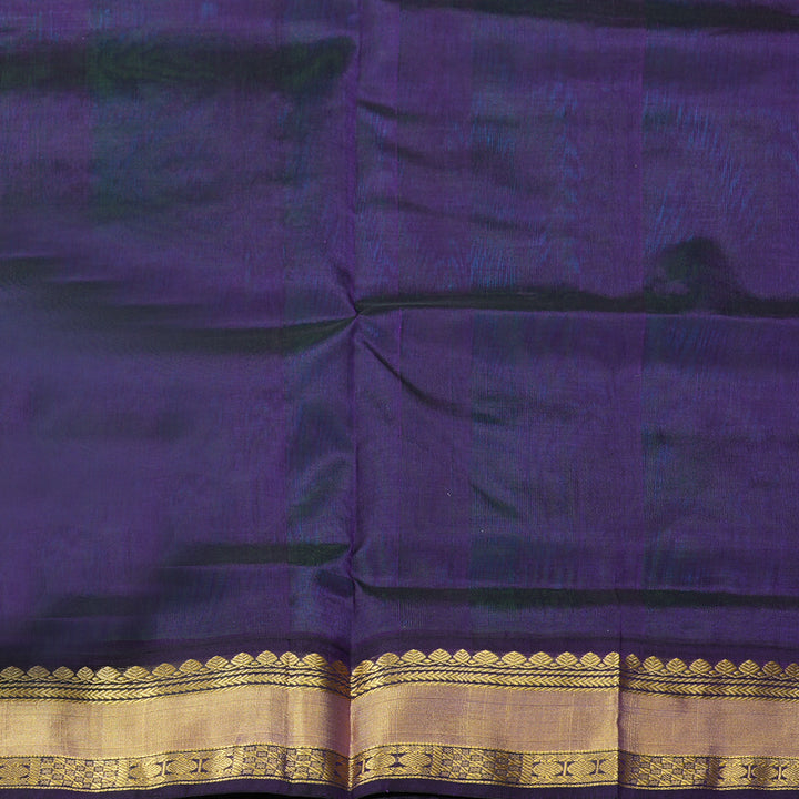 Hayagrivas Blue-Green Pure Silk Cotton Saree SSCBF16D4-12