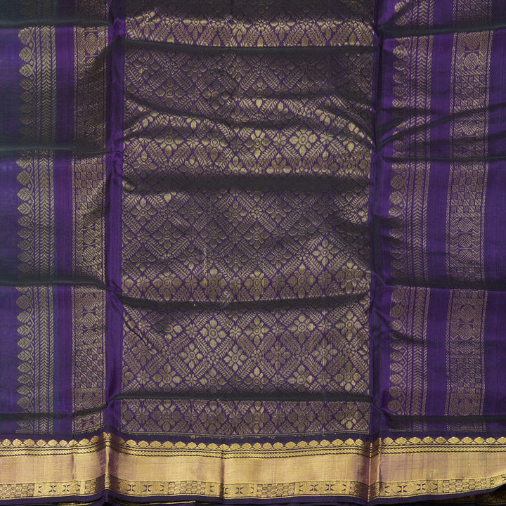 Hayagrivas Blue-Green Pure Silk Cotton Saree SSCBF16D4-12