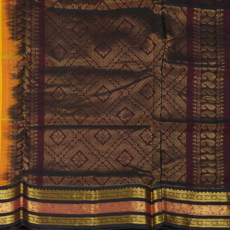 Hayagrivas Mango Yellow Pure Silk Cotton Saree SSCBF16D4-17