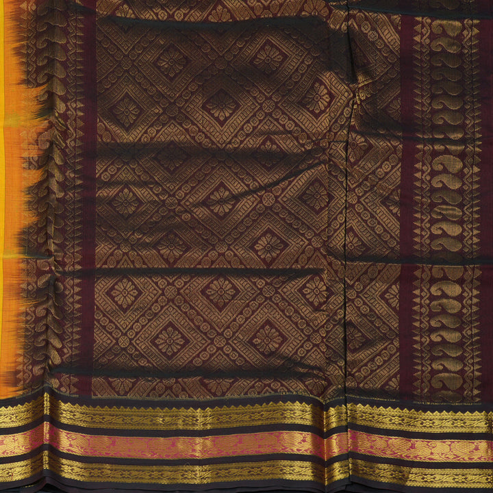 Hayagrivas Mango Yellow Pure Silk Cotton Saree SSCBF16D4-17