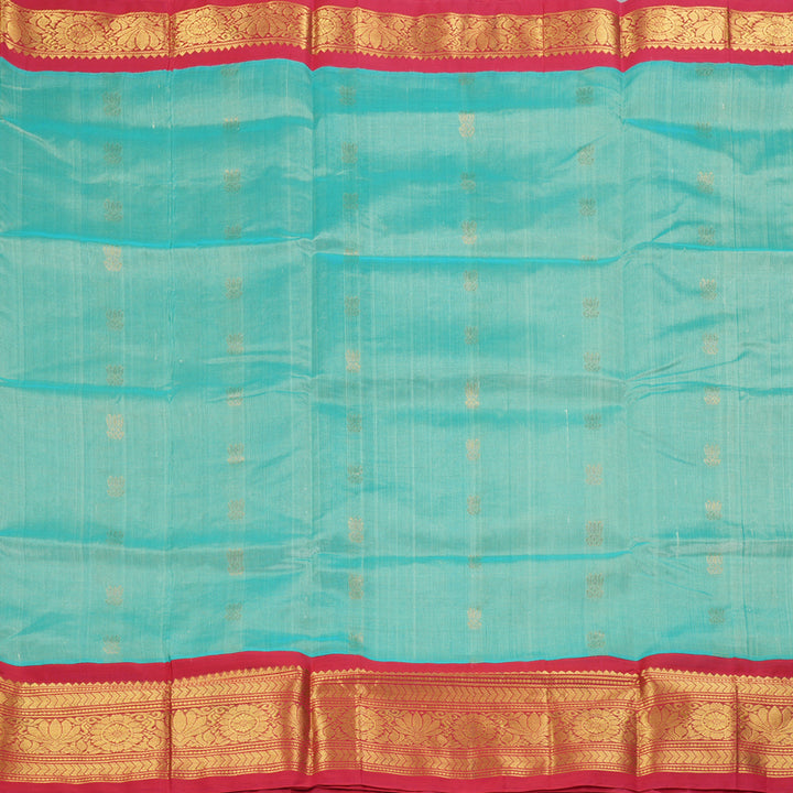 Hayagrivas Powder Blue Pure Silk Cotton Saree SSCBF16D4-2
