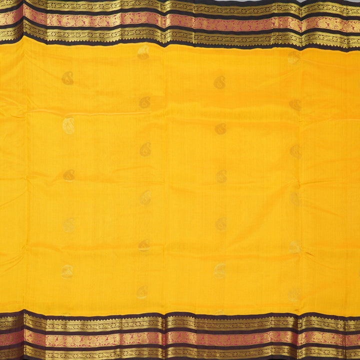Hayagrivas Yellow Pure Silk Cotton Saree SSCBF16D4-4