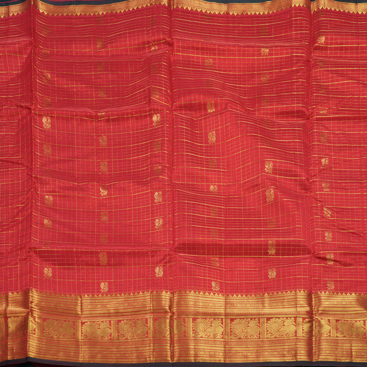 Hayagrivas Red Pure Silk Cotton Saree SSCBF16D5-10