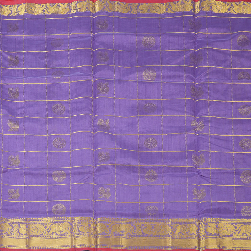 Hayagrivas Lavender Pure Silk Cotton Saree SSCBF16D5-12