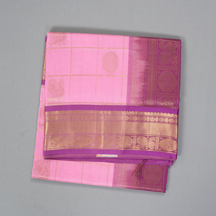 Hayagrivas Rose Pink Pure Silk Cotton Saree SSCBF16D5-15