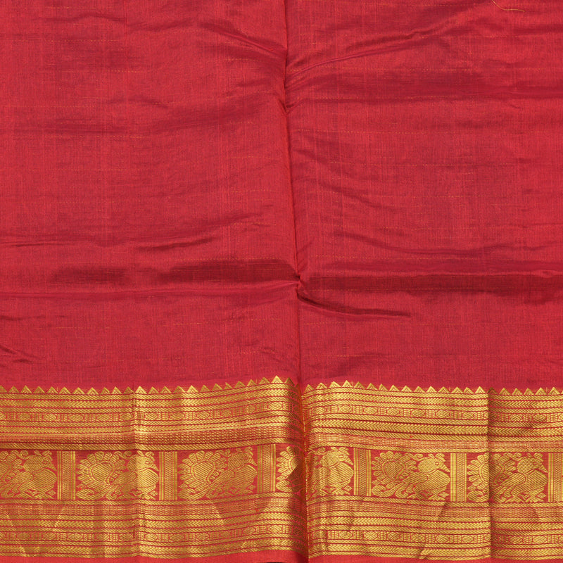 Hayagrivas Maroon Pure Silk Cotton Saree SSCBF16D5-9