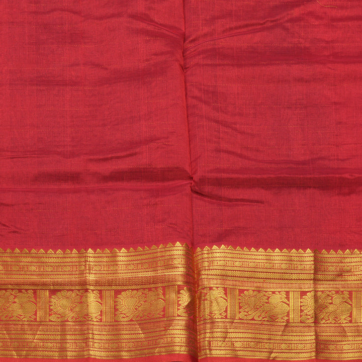 Hayagrivas Maroon Pure Silk Cotton Saree SSCBF16D5-9