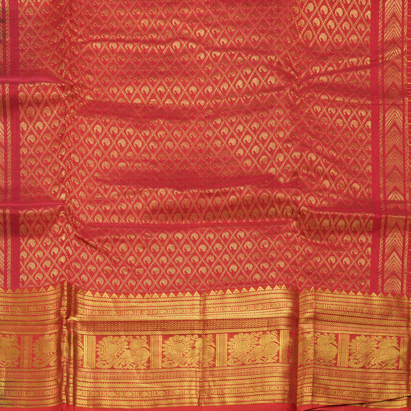 Hayagrivas Maroon Pure Silk Cotton Saree SSCBF16D5-9