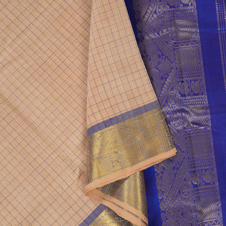 Hayagrivas Sandal Pure Silk Cotton Saree SSCBF16D7-15