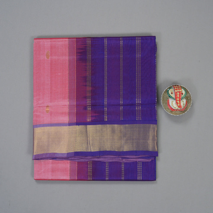 Hayagrivas Rose Pink Pure Silk Cotton Saree SSCBF16D7-6