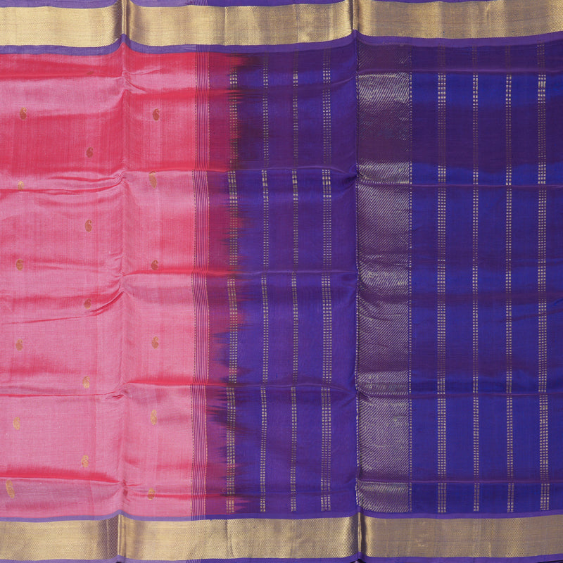 Hayagrivas Rose Pink Pure Silk Cotton Saree SSCBF16D7-6