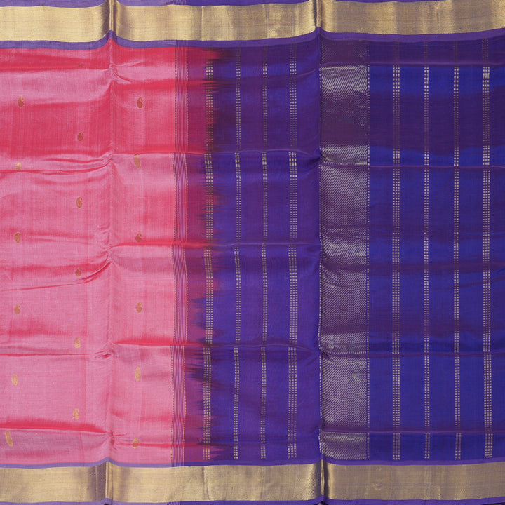 Hayagrivas Rose Pink Pure Silk Cotton Saree SSCBF16D7-6