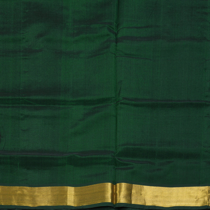 Hayagrivas Bottle Green Pure Silk Cotton Saree SSCBF16D7-8