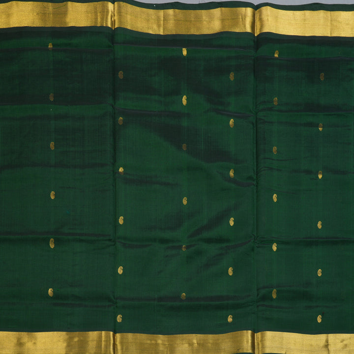 Hayagrivas Bottle Green Pure Silk Cotton Saree SSCBF16D7-8