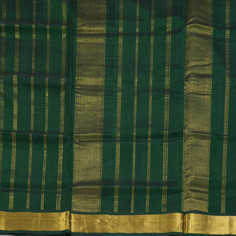 Hayagrivas Bottle Green Pure Silk Cotton Saree SSCBF16D7-8